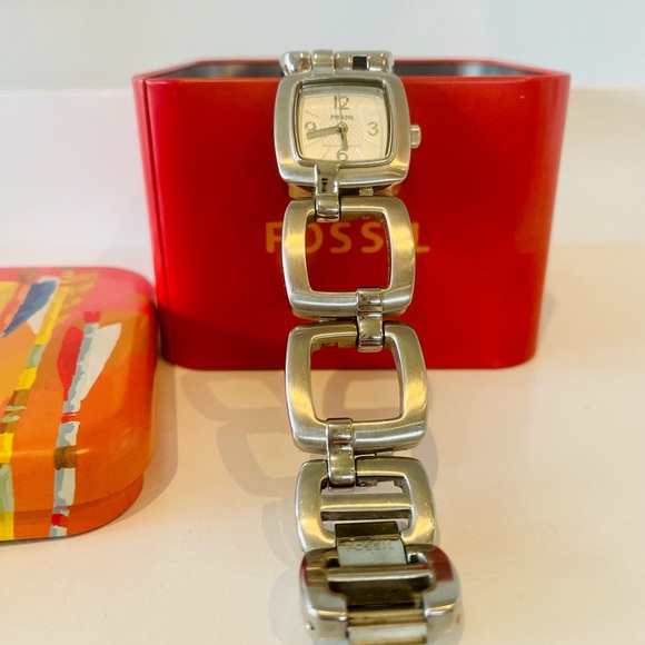 Fossil Matt Silver Vintage Expedition 